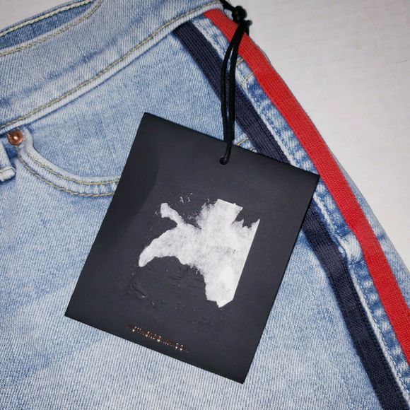 MOTHER Easy Does It Denim Short Thanks Again Racer - Picture 12 of 12